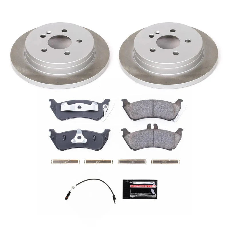 PowerStop Rear Semi-Coated Rotor Kit fits 1998-2003 Mercedes-Benz ML320 / 2003-2005 Mercedes-Benz ML350 / 1999 Mercedes-Be...