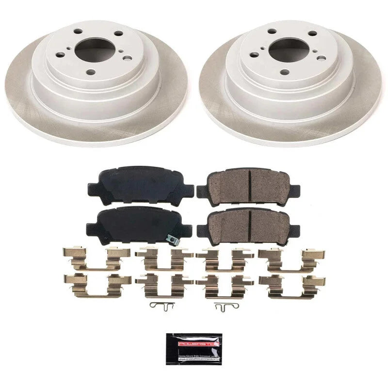 PowerStop Rear Semi-Coated Rotor Kit fits 1998-2003 Subaru Forester / 1998-2003 Subaru Impreza