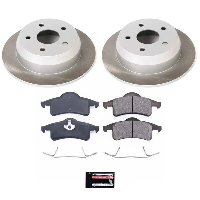 PowerStop Rear Semi-Coated Rotor Kit fits 1999-2004 Jeep Grand Cherokee