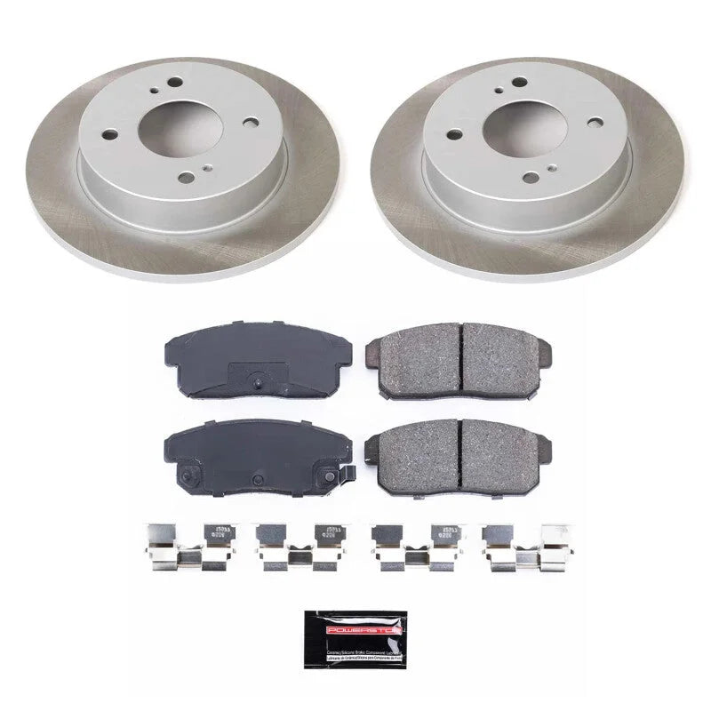 PowerStop Rear Semi-Coated Rotor Kit fits 2001-2002 Infiniti G20 / Nissan Sentra / 2003 Nissan Sentra LIMITED Edition / 20...