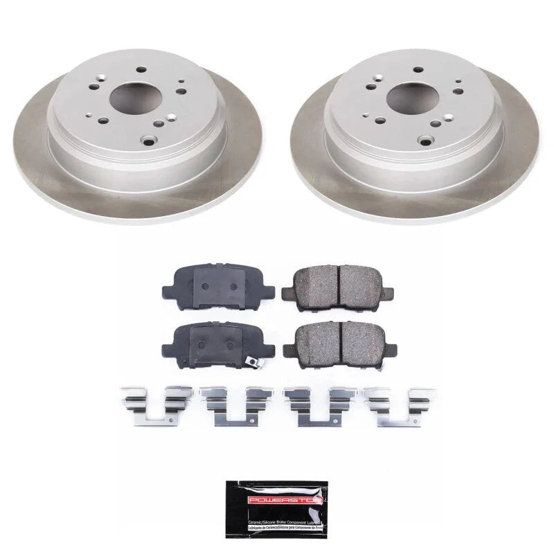 PowerStop Rear Semi-Coated Rotor Kit fits 2002 Honda Odyssey CARGO / 2002-2004 Honda Odyssey EX