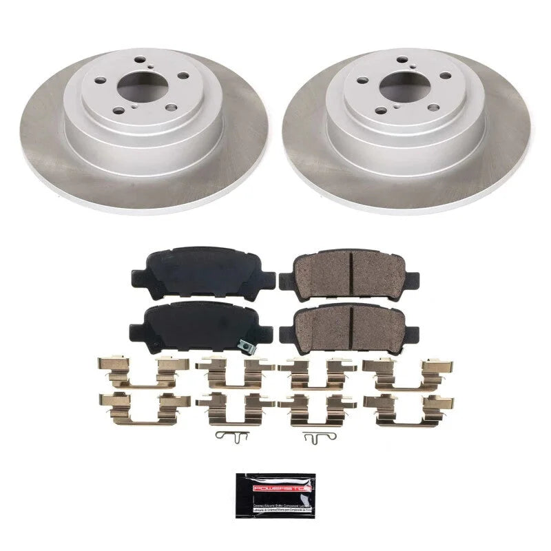PowerStop Rear Semi-Coated Rotor Kit fits 2003-2006 Subaru Baja / 2000-2004 Subaru Legacy / 2000-2004 Subaru Outback