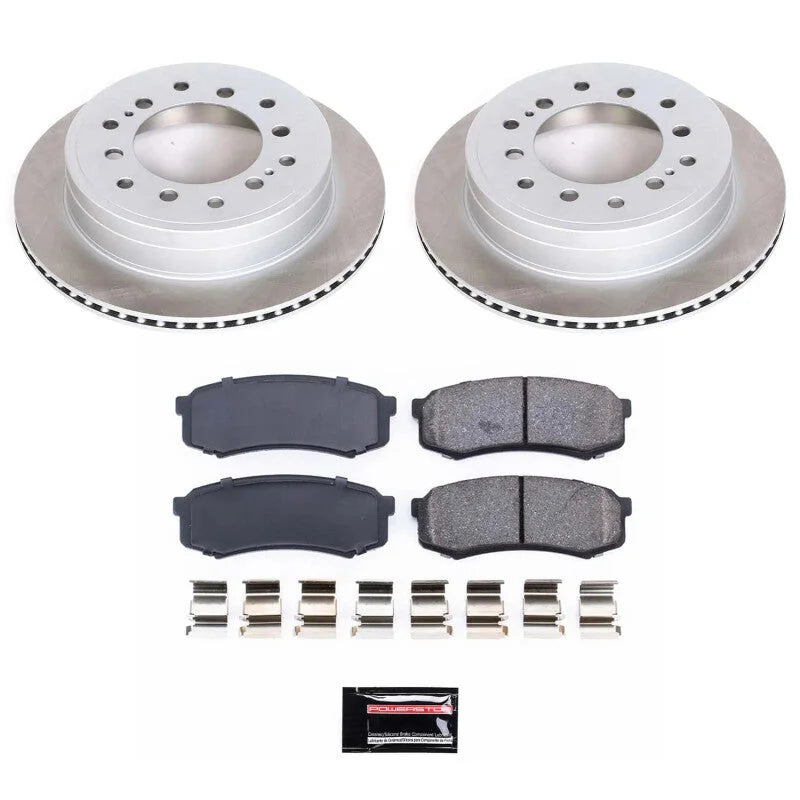 PowerStop Rear Semi-Coated Rotor Kit fits 2003-2009 Lexus GX470 / 2003-2009 Toyota 4RUNNER LIMITED / 2007-2009 Toyota FJ C...
