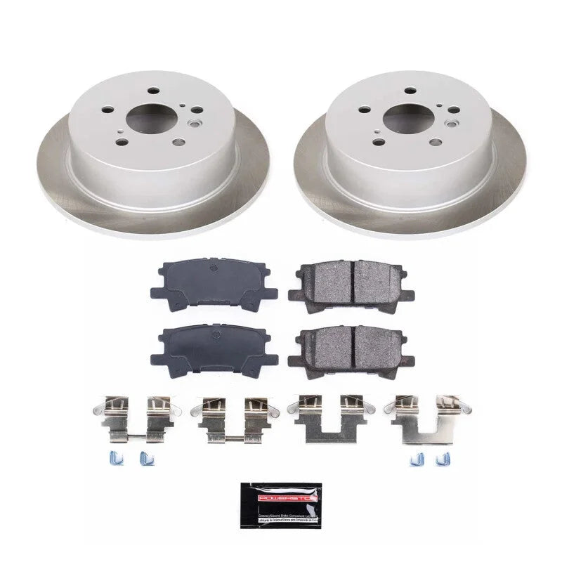 PowerStop Rear Semi-Coated Rotor Kit fits 2004-2006 Lexus RX330 / 2007-2009 Lexus RX350 / 2006-2008 Lexus RX400H / 2004-20...