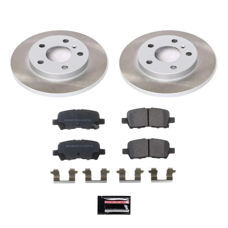 PowerStop Rear Semi-Coated Rotor Kit fits 2005-2009 Buick LaCrosse CX / 2005-2007 Buick LaCrosse Cxs / 2011-2013 Chevrolet...