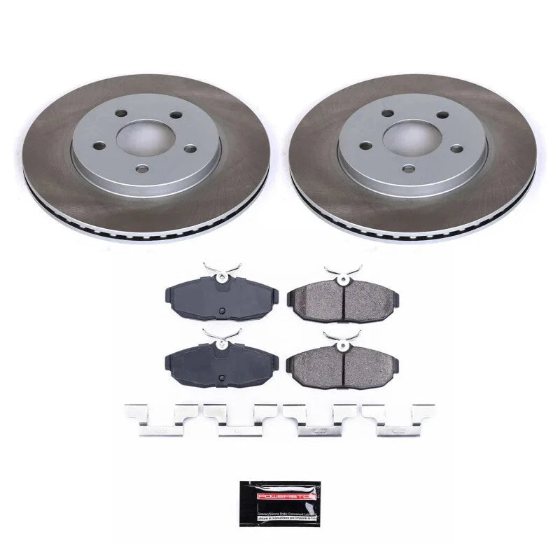 PowerStop Rear Semi-Coated Rotor Kit fits 2005-2011 Ford Mustang