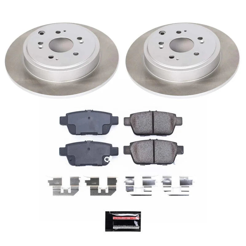 PowerStop Rear Semi-Coated Rotor Kit fits 2006-2014 Honda Ridgeline