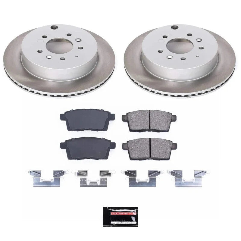 PowerStop Rear Semi-Coated Rotor Kit fits 2007-2012 Mazda CX-7 / 2007-2012 Mazda CX-7 Grand Touring / 2010-2012 Mazda CX-7 SV