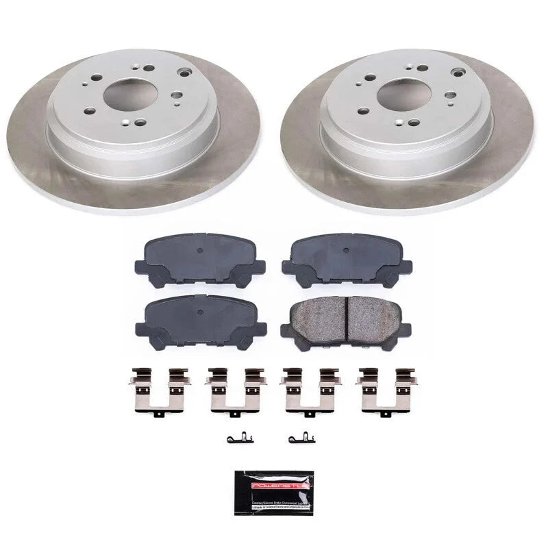 PowerStop Rear Semi-Coated Rotor Kit fits 2007-2013 Acura MDX / 2010-2013 Acura Zdx / 2011-2017 Honda Odyssey EX / 2016-20...