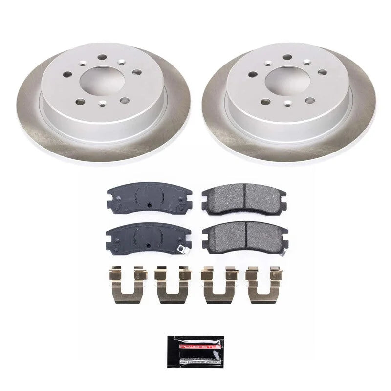 PowerStop Rear Semi-Coated Rotor Kit fits 2008 2009 Buick LaCrosse Super / 2008 Chevrolet Impala / 2006-2010 Chevrolet Imp...