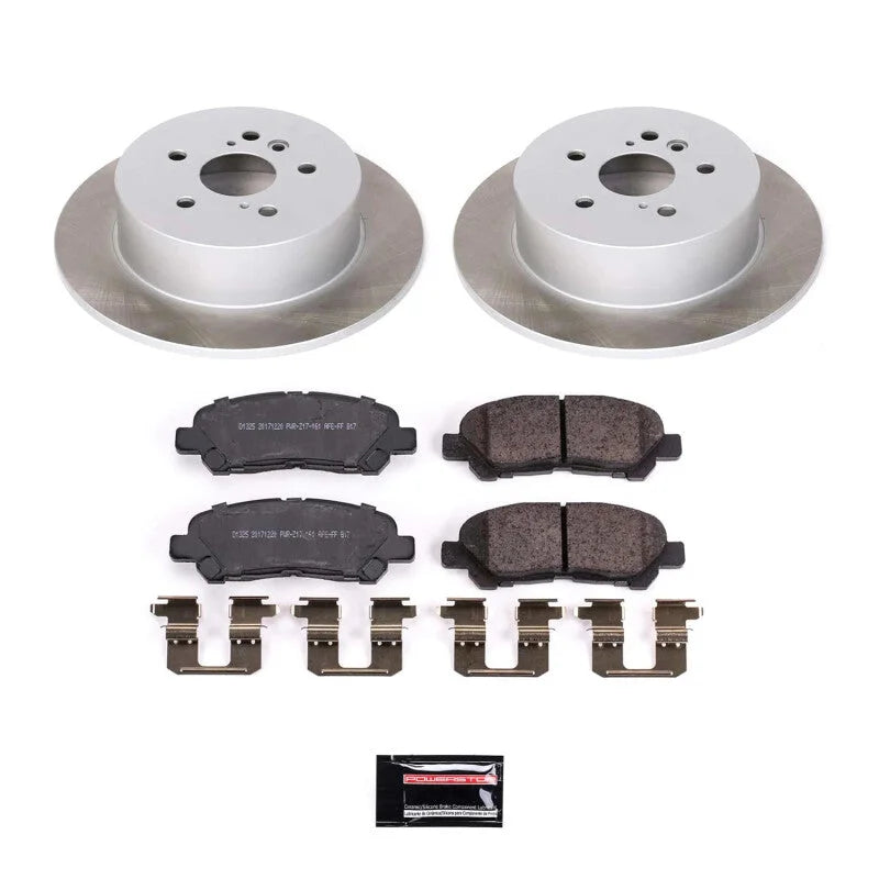 PowerStop Rear Semi-Coated Rotor Kit fits 2008-2013 Toyota Highlander