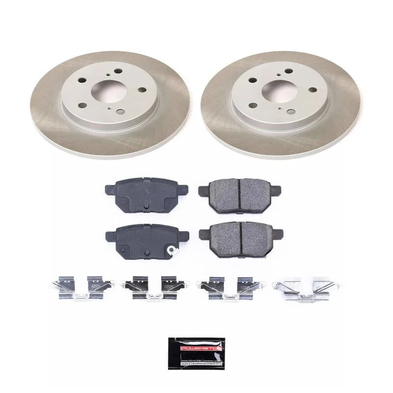 PowerStop Rear Semi-Coated Rotor Kit fits 2009-2010 Pontiac Vibe / 2008-2015 Scion Xb / Toyota Matrix / 2009-2013 Toyota M...