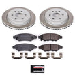 Load image into Gallery viewer, PowerStop Rear Semi-Coated Rotor Kit fits 2010-2016 Cadillac SRX / 2011 Saab 9-4X Aero