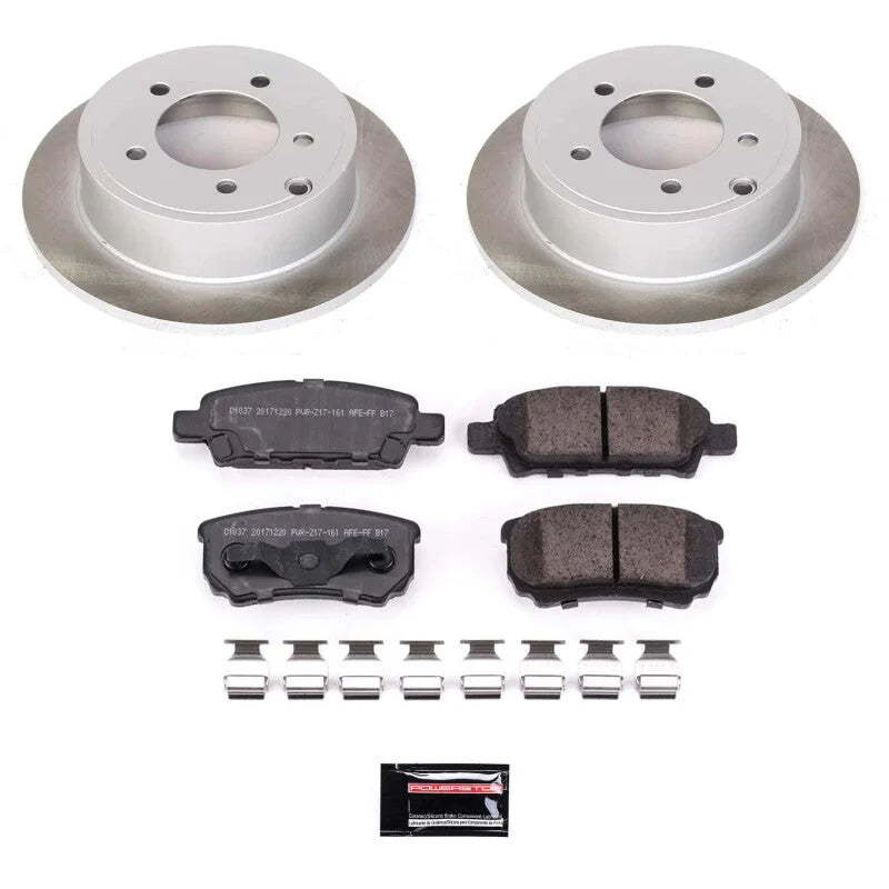 PowerStop Rear Semi-Coated Rotor Kit fits 2011-2014 Chrysler 200 LIMITED / 2008-2010 Chrysler Sebring LX / 2007-2010 Chrys...