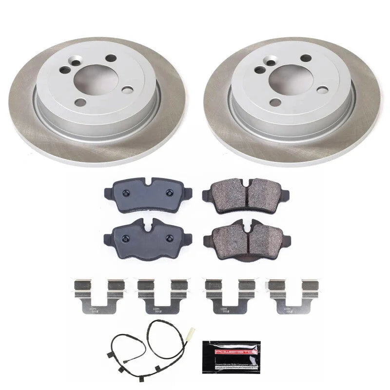 PowerStop Rear Semi-Coated Rotor Kit fits 2013 Mini Cooper COUPE