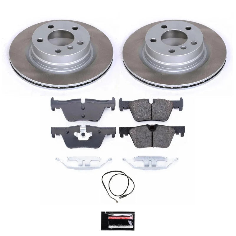 PowerStop Rear Semi-Coated Rotor Kit fits 2014-2016 BMW 228I / 2015-2016 BMW 228I xDrive / 2017-2021 BMW 230I / 2017-2021 ...