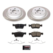 Load image into Gallery viewer, PowerStop Rear Semi-Coated Rotor Kit fits 2015-2021 Ford Edge / 2017-2019 Ford Fusion SPORT / 2019 2020 Ford Police Respon...