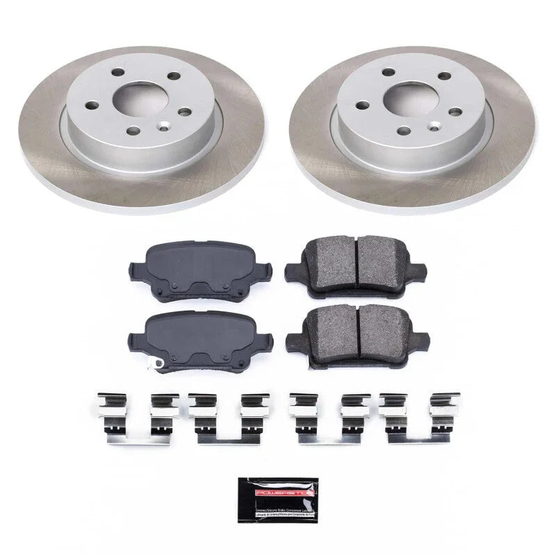 PowerStop Rear Semi-Coated Rotor Kit fits 2016 Chevrolet Cruze L