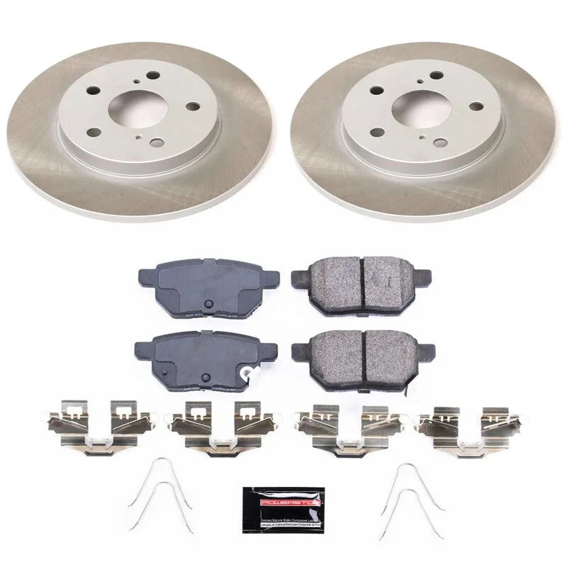 PowerStop Rear Semi-Coated Rotor Kit fits 2016 Scion Im / Toyota Corolla / 2017-2018 Toyota Corolla Im