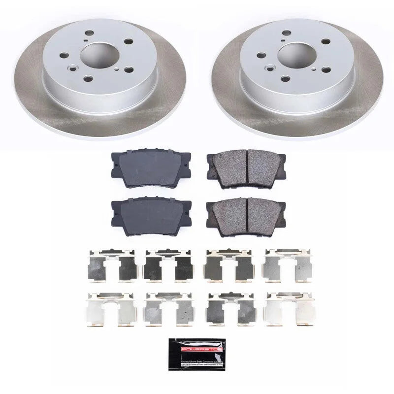 PowerStop Rear Semi-Coated Rotor Kit fits 2018-2024 Toyota Camry