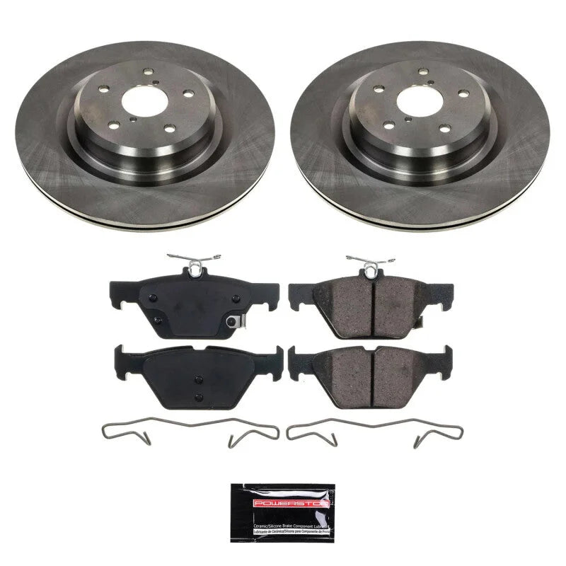 PowerStop Rear Semi-Coated Rotor Kit fits 2019-2020 Subaru Ascent