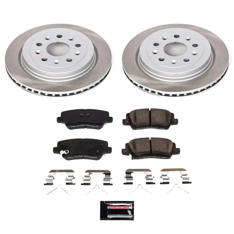 PowerStop Rear Semi-Coated Rotor Kit fits 2019 Cadillac CTS