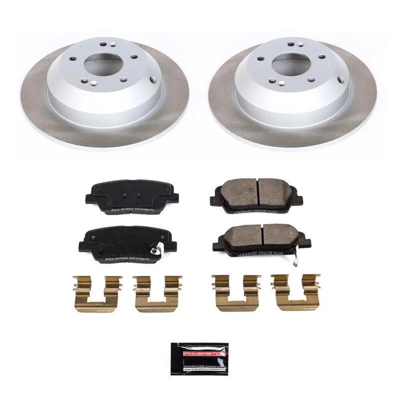 PowerStop Rear Semi-Coated Rotor Kit fits 2019 Hyundai Santa Fe Xl