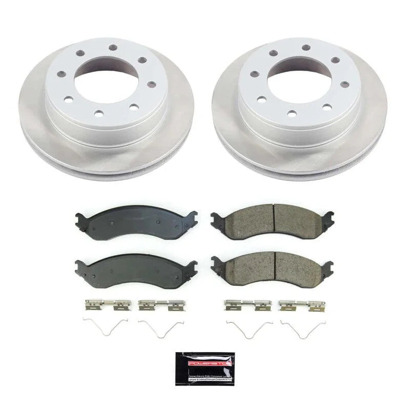 PowerStop Rear Semi-Coated Rotor Kit fits 2021-2023 Chevrolet Express 2500 / 2021-2023 Chevrolet Express 3500 / 2021-2023 ...