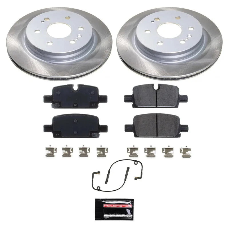 PowerStop Rear Semi-Coated Rotor Kit fits 2021-2024 Cadillac Escalade Luxury / 2023 Cadillac Escalade / 2021-2024 Cadillac...