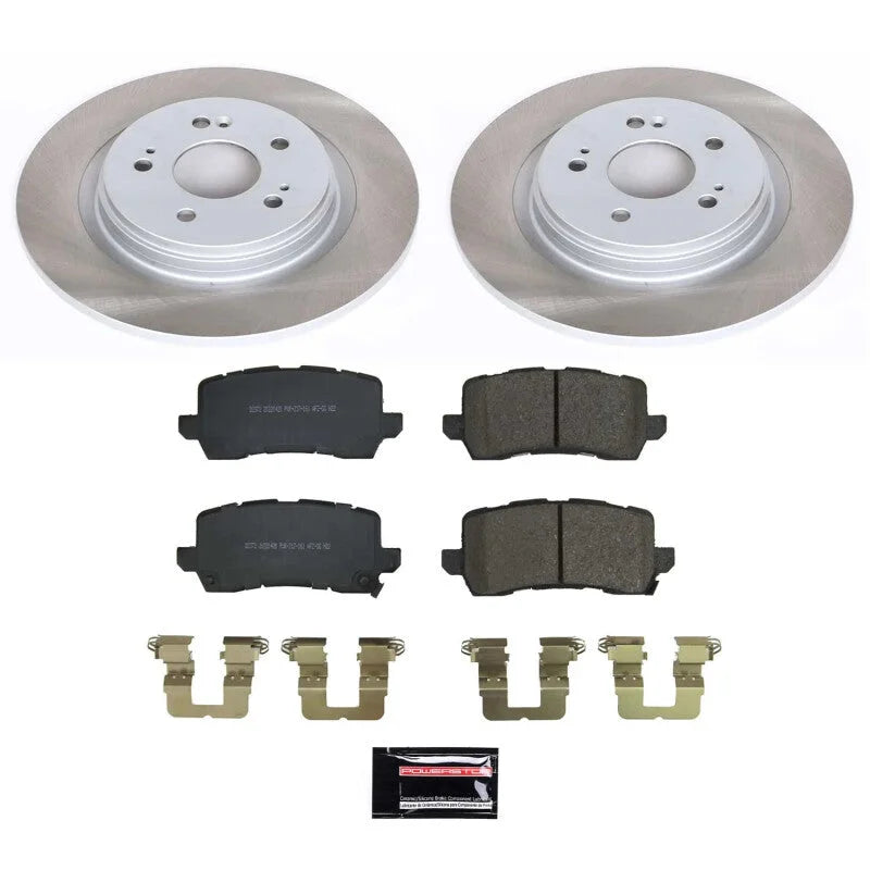 PowerStop Rear Semi-Coated Rotor Kit fits 2021-2025 Honda Odyssey