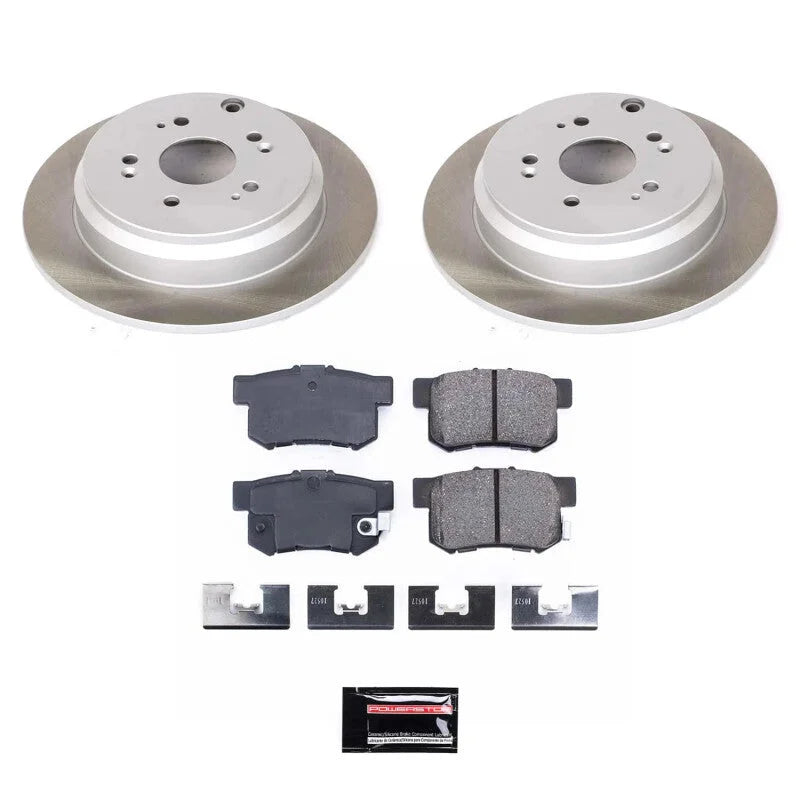 PowerStop Rear Semi-Coated Rotor Kit fits Acura RDX / 2007-2009 Acura RDX / 2010-2012 Acura RDX Sh-awd