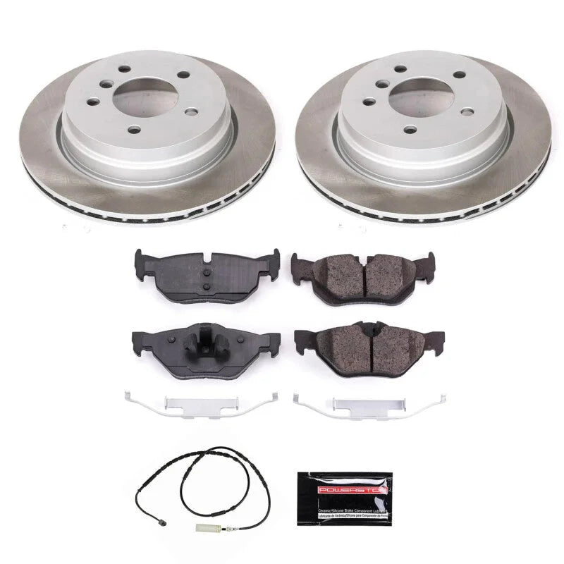 PowerStop Rear Semi-Coated Rotor Kit fits BMW X1 / 2013-2015 BMW X1 SDRIVE28I