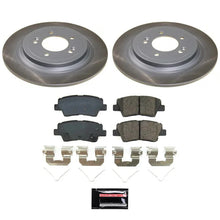 Load image into Gallery viewer, PowerStop Rear Semi-Coated Rotor Kit fits Hyundai Nexo / 2019-2024 Hyundai Nexo Blue