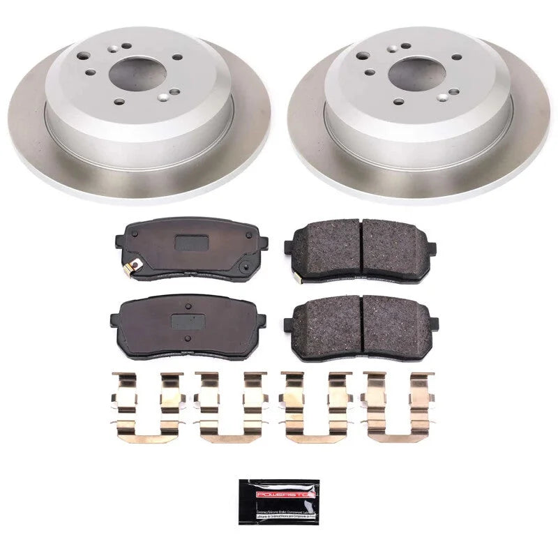 PowerStop Rear Semi-Coated Rotor Kit fits Hyundai Veracruz / 2007-2012 Hyundai Veracruz Gls / 2007-2008 Hyundai Veracruz SE