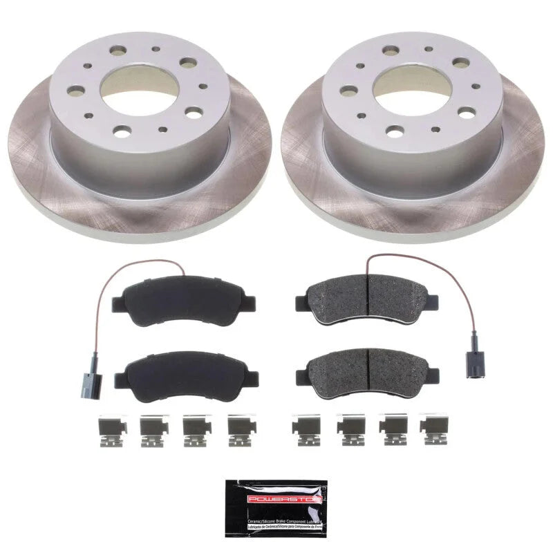 PowerStop Rear Semi-Coated Rotor Kit fits Ram Promaster / 2014-2021 Ram Promaster 1500 / 2014-2021 Ram Promaster 2500 / 20...