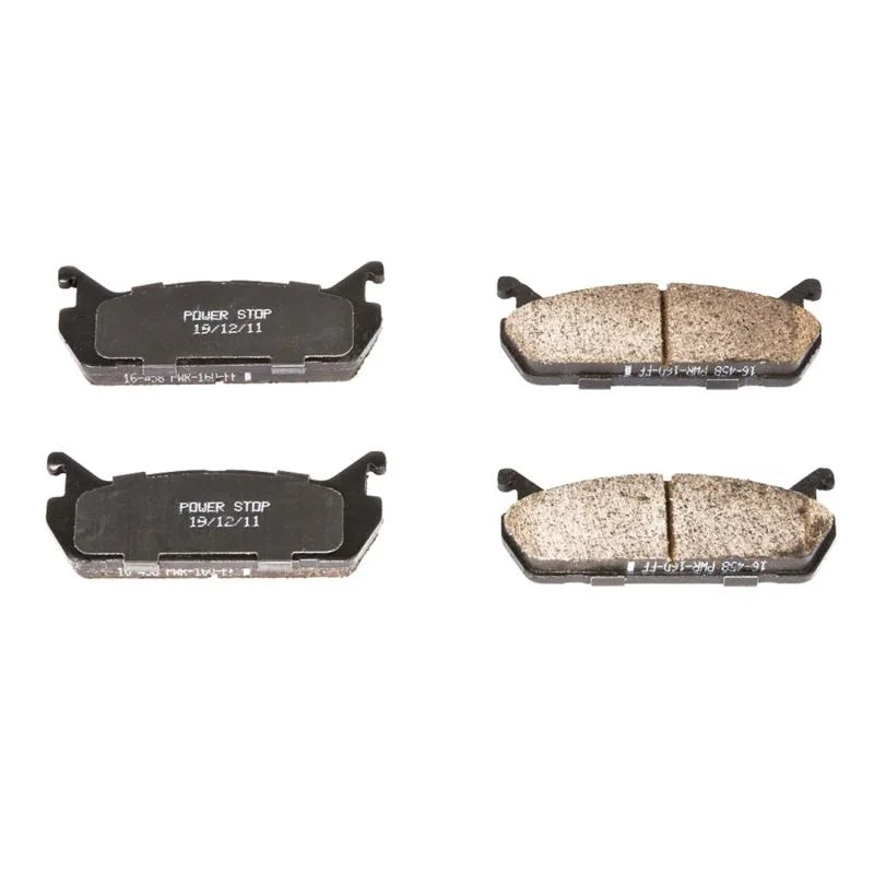 PowerStop Rear Z16 Ceramic Brake Pads fits 1991-1996 Ford Escort GT / 1992-1993 Ford Escort LX SPORT / 1990-1991 Mazda 323...