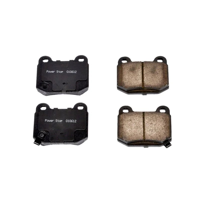PowerStop Rear Z16 Ceramic Brake Pads fits 2003-2005 Infiniti G35 / 2003-2006 Mitsubishi Lancer Evolution / 2003-2009 Niss...