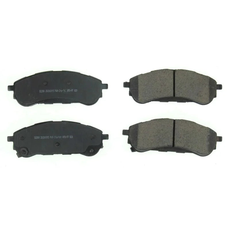 PowerStop Rear Z16 Evolution Ceramic Brake Pads fits 2019 Ford Ranger / 2019-2023 Ford Ranger Lariat - Main Product View