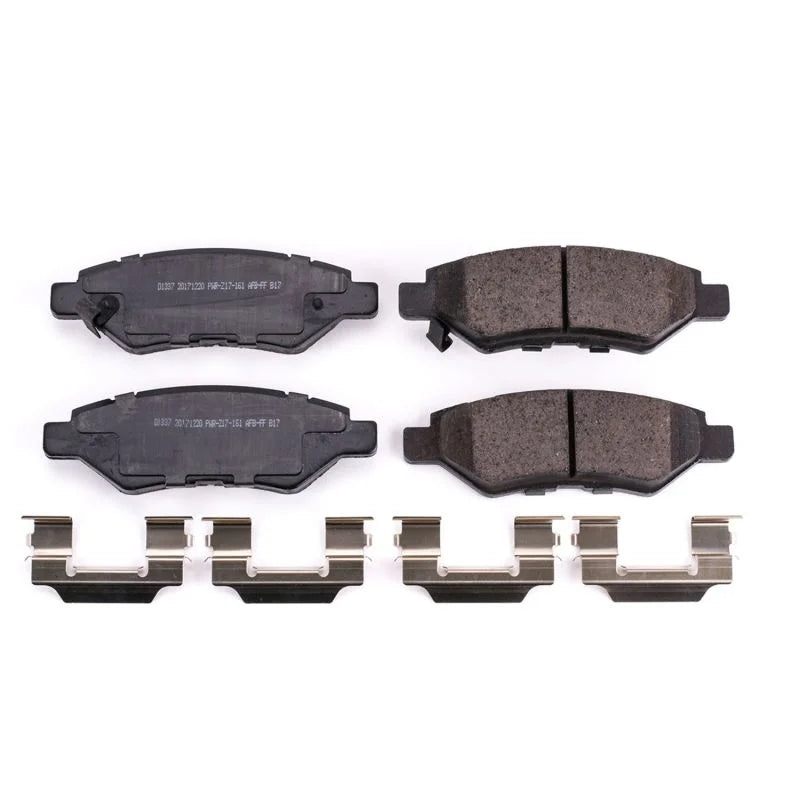 PowerStop Rear Z17 Ceramic Brake Pads w/Hardware fits 2008-2014 Cadillac CTS / 2010-2014 Cadillac CTS Luxury / 2010-2016 C...