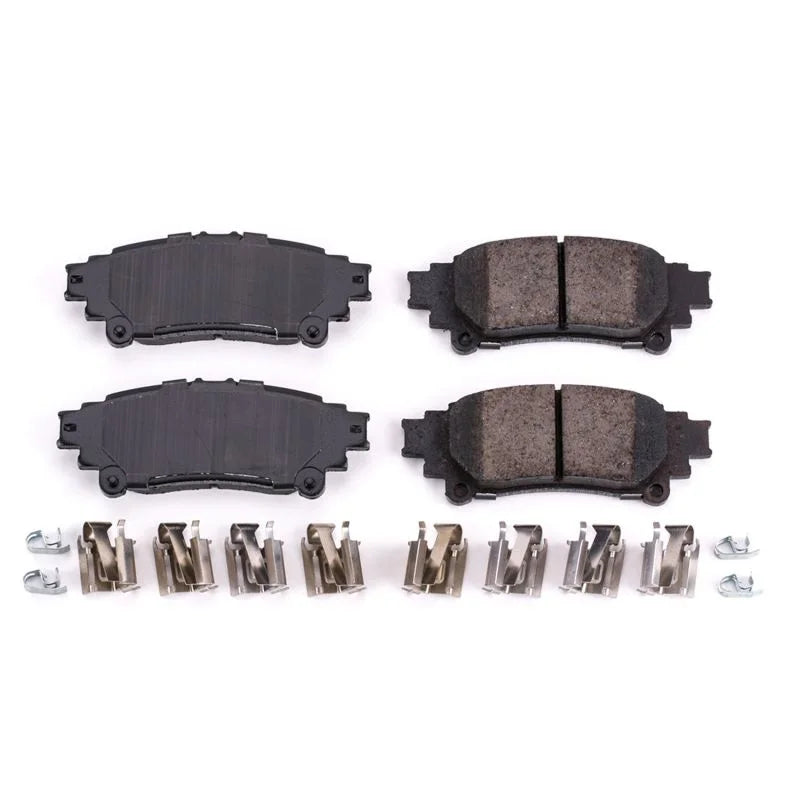 PowerStop Rear Z17 Ceramic Brake Pads w/Hardware fits 2010-2015 Lexus RX350 / 2010-2015 Lexus RX450H / 2014-2020 Toyota Hi...