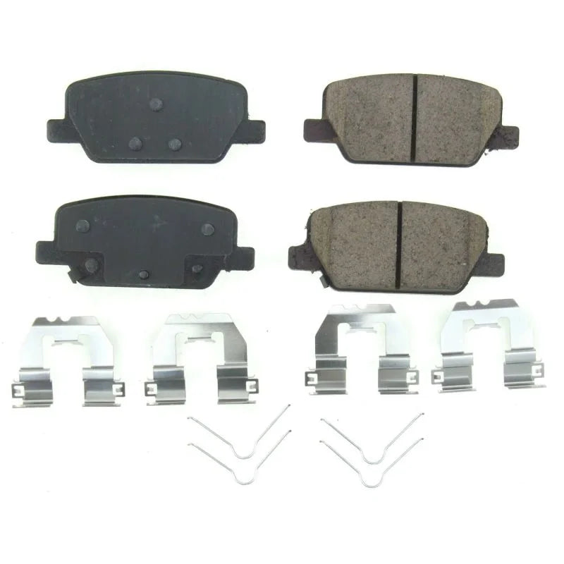 PowerStop Rear Z17 Ceramic Brake Pads w/Hardware fits 2020-2025 Hyundai Palisade / 2019 2020 Hyundai Santa Fe / 2020-2024 ...