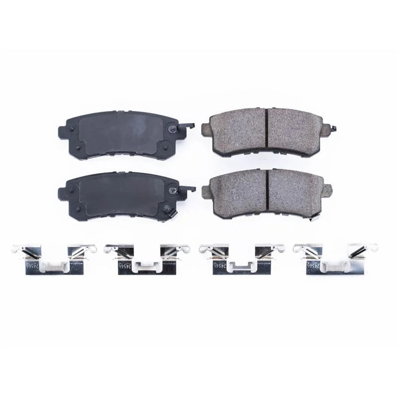 PowerStop Rear Z17 Ceramic Brake Pads w/Hardware fits 56 2011-2013 Infiniti QX56 / 2014-2024 Infiniti QX80 / 2021-2024 Nis...