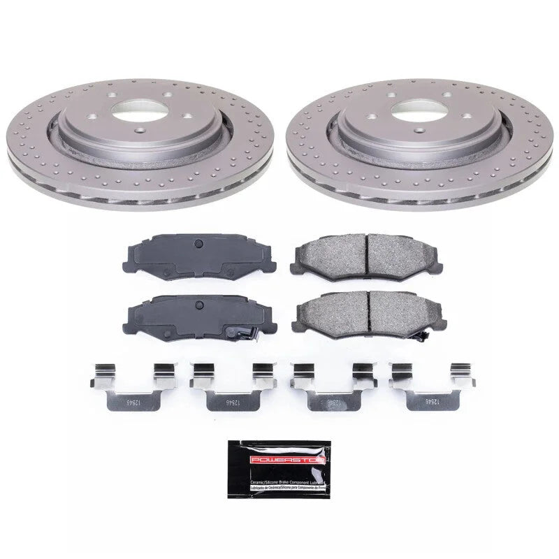 PowerStop Rear Z17 Coated Brake Kit fits Cadillac XLR / 2006-2009 Cadillac XLR V / 2005-2013 Chevrolet Corvette