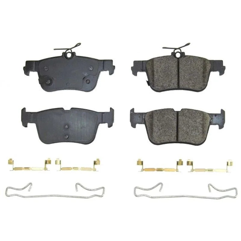PowerStop Rear Z17 EVO Ceramic Brake Pads w/Hardware fits 2021-2024 Ford Mustang / Mustang Mach-E
