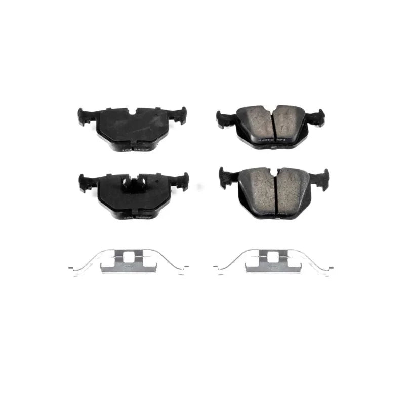 PowerStop Rear Z17 EVOLUTION Ceramic Brake Pads w/Hardware fits 1994-1997 BMW 840CI / 1994-1995 BMW 850CSI / 1993-1997 BMW...