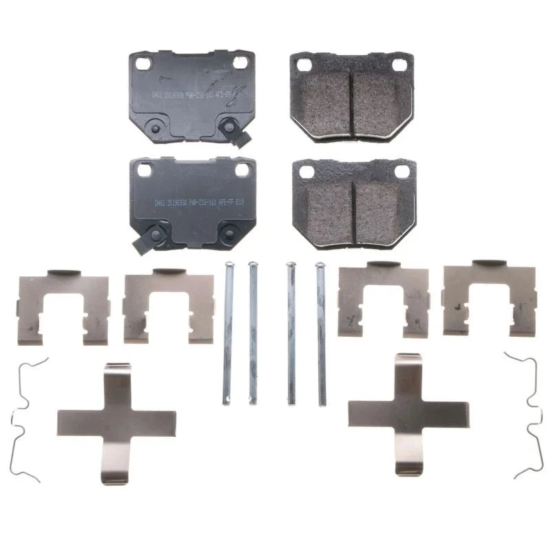 PowerStop Rear Z17 Evolution Ceramic Brake Pads w/Hardware fits 1990-1996 Nissan 300ZX / 1990-1996 Nissan 300ZX 2+2 / 2006...