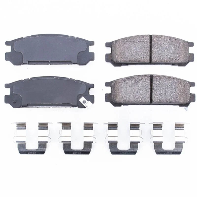 PowerStop Rear Z17 Evolution Ceramic Brake Pads w/Hardware fits 1993-1996 1998-1999 Subaru Impreza / 1990-1999 Subaru Lega...