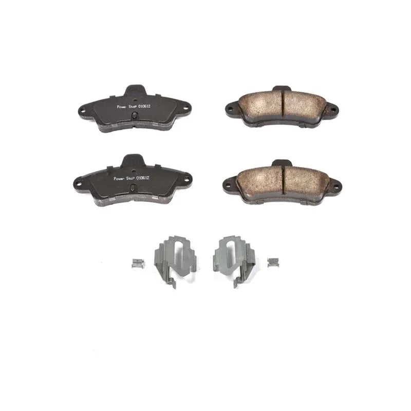 PowerStop Rear Z17 Evolution Ceramic Brake Pads w/Hardware fits 1995-2000 Ford Contour / 1995-2000 Mercury Mystique / 2000...