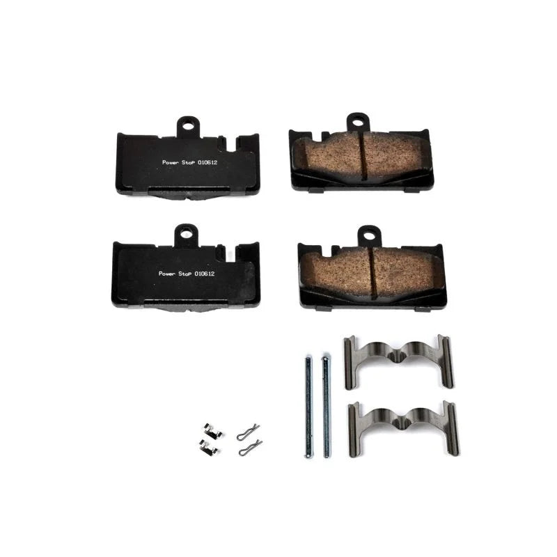 PowerStop Rear Z17 Evolution Ceramic Brake Pads w/Hardware fits 2001-2006 Lexus LS430 - Main Product View