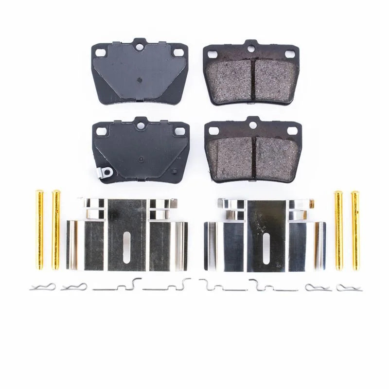 PowerStop Rear Z17 Evolution Ceramic Brake Pads w/Hardware fits 2004-2005 Toyota RAV4 / 2005 Toyota RAV4 L - Main Product ...